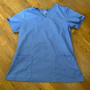 Cherokee women’s medium scrub top ceil blue